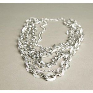 Silver Chain Link Necklace Vintage Jewelry made in Germany